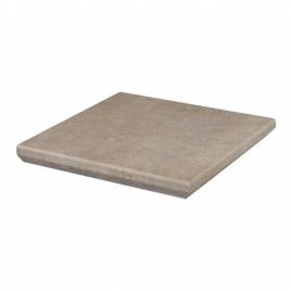Клинкерная угловая ступень с капиносом Viano Beige 330х330х38 Paradyz