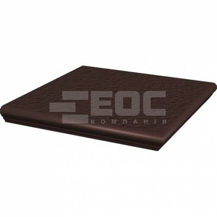 Клінкерна кутова сходинка з капіносом Natural Brown Duro 330х330х38 Paradyz