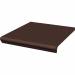 Клинкерная ступень с капиносом простая Natural Brown Duro 300х330х38 Paradyz