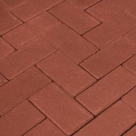 Тротуарная клинкерная брусчатка Penter Rot 200x100x52
