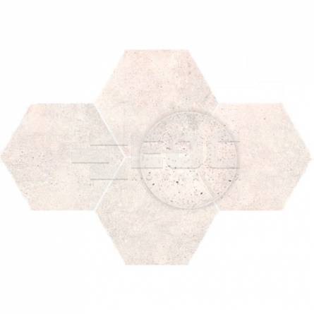 Плитка Stargres Grey Wind Light Mosaic Hexagon Rect 283x408x10