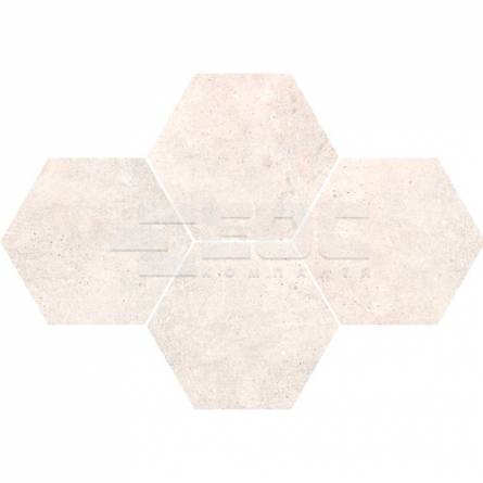 Плитка Stargres Grey Wind Light Mosaic Hexagon Rect 283x408x10