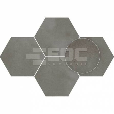 Плитка Stargres Town Grey Mosaik Hexagon Rect 283x408x10