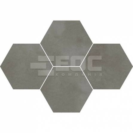 Плитка Stargres Town Grey Mosaik Hexagon Rect 283x408x10