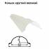 Конек большой круглый RAL 9003 PE 0,45 мм