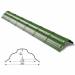 Конек Omega большой RAL 011 PEMA 0,5 мм