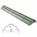 Конек Omega большой RAL 023 PEMA 0,5 мм