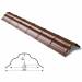 Конек Omega большой RAL 8017 PEMA 0,5 мм