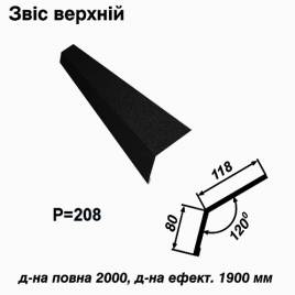 Свес верхний RAL 033 PEMA 0,5 мм