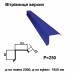 Ветровая планка верхняя RAL 5010 PE 0,45 мм