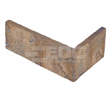 Кутова клінкерна фасадна плитка Manus java carbon 240/115х71х14