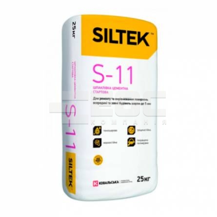 Шпатлевка цементная стартовая Siltek S -11
