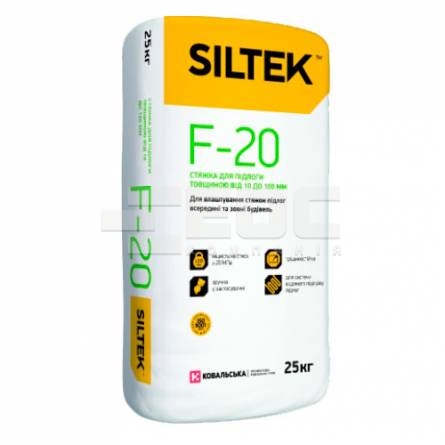 SILTEK F-20 Стяжка для пола толщиной от 10 до 100 мм