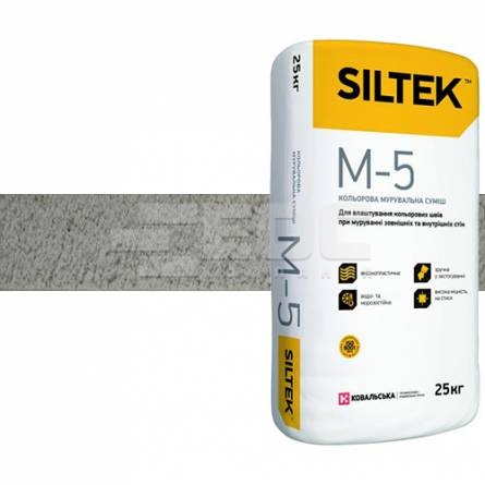 Кладочная смесь для лицевого кирпича Siltek М-5 Plus Белая