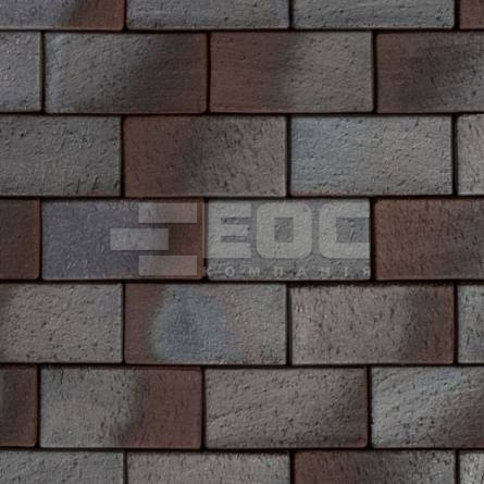Тротуарная клинкерная брусчатка ABC Lubeck braun-blaugeflammt 200x100x45