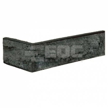Угловая фасадная плитка Графит L 13 250/120х40х25 Good Brick