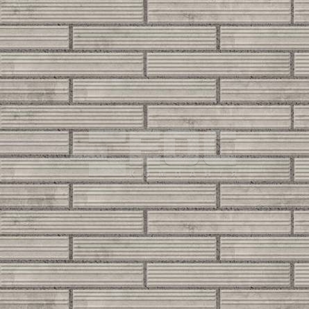 Клинкерная фасадная плитка Paradyz Carrizo Grey MIX структурная матовая 66х400х11