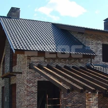 Керамічна черепиця Braas Рубін 13V антрацитова ангобована