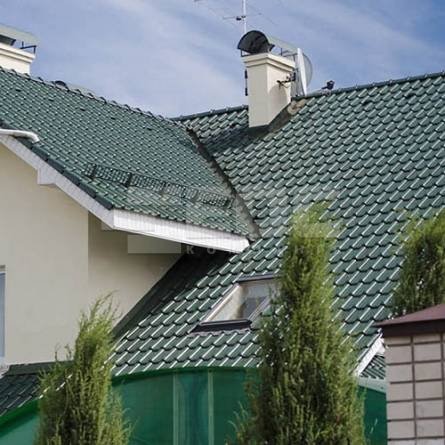 Керамическая черепица Braas Рубин 13V бриллиантово зеленая глазурованная