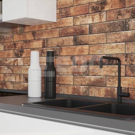 Клинкерная фасадная плитка Stone Piatto Red 300х74х9