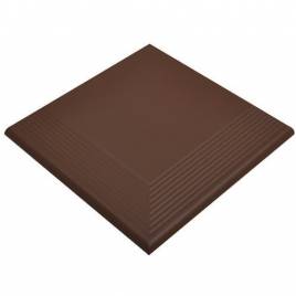 Клинкерная угловая ступень Cerrad гладкая Braz 300x300x11