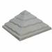 Бетонная шляпа 450x450 Пирамида Серая
