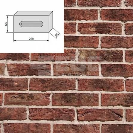 Екатеринославский кирпич ручной формовки Гранат NF 250x120x65 