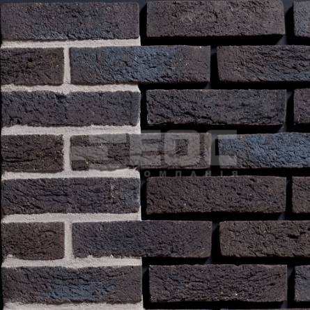 Кирпич ручной формовки Engels Zwart Blauw Bezaagseld WF 210x100x50