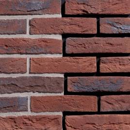 Фасадна плитка ручного формування Blauw Paars Antiek DF 215x20x65