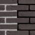 Фасадная плитка ручной формовки Cerre Negro DF 215x20x65