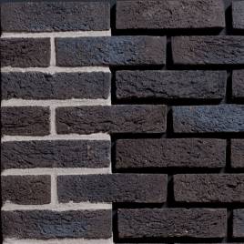 Фасадна плитка ручного формування Zwart Blauw Bezaagseld WF 210x20x50