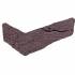 Угловая плитка ручной формовки Aubergine HG WF 210/100х50х20