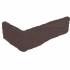 Угловая плитка ручной формовки Burgundy Red DF 215/100х65х20