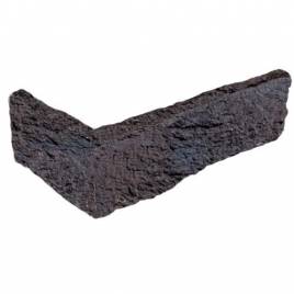 Угловая плитка ручной формовки Zwart Blauw Bezaagseld DF 215/100х65х20