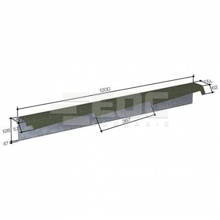 Кожух ветровой доски правый 368 Greenstone
