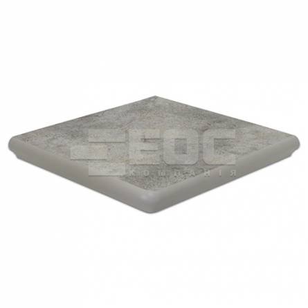 Клинкерная угловая ступень Quarz grau 320x320x9,5