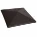 Керамическая шляпа 18 Volcanic Black 445х445х90