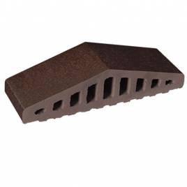 Профильный кирпич для ограждений 02 Glazed Brown 310/250х100х78 