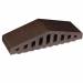 Профильный кирпич для ограждений 02 Glazed Brown 310/250х100х78 