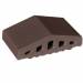 Профільна цегла для огорожі 03 Natural Brown 180/120х100х58