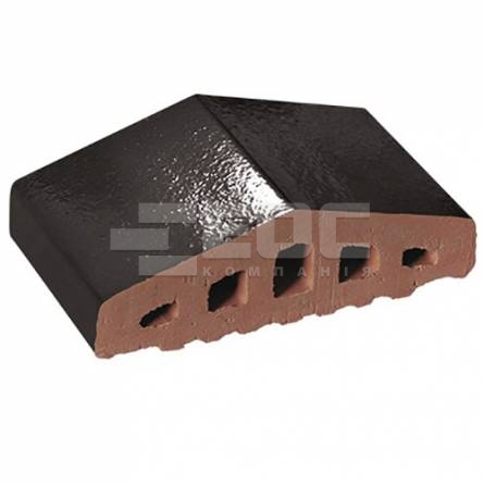 Профильный кирпич для ограждений 17 Onyx Black 180/120х100х58