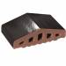 Профильный кирпич для ограждений 17 Onyx Black 180/120х100х58