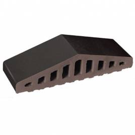 Профильный кирпич для ограждений 18 Volcanic Black 310/250х100х78 