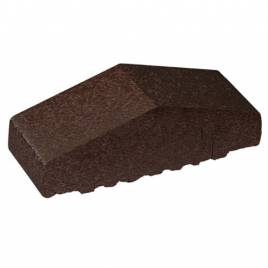 Профильный кирпич для ограждений полнотелый 02 Glazed Brown180/120х65х58