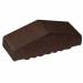 Профільна цегла для огорожі повнотіла 02 Glazed Brown180/120х65х58