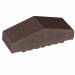 Профільна цегла для огорожі повнотіла 03 Natural Brown 180/120х65х58
