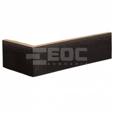 Угловая клинкерная плитка King Klinker 17 Onyx Black 250/120х65х10