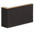 Кутова клінкерна плитка King Klinker 18 Volcanic Black 120/35х65х10