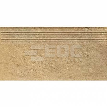 Клінкерна сходинка матова рифлена структурна Eremite Beige 300х600х8,5 Paradyz
