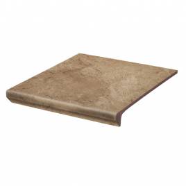 Клинкерная ступень с капиносом простая Paradyz Mattone Pietra Beige 300х330х38